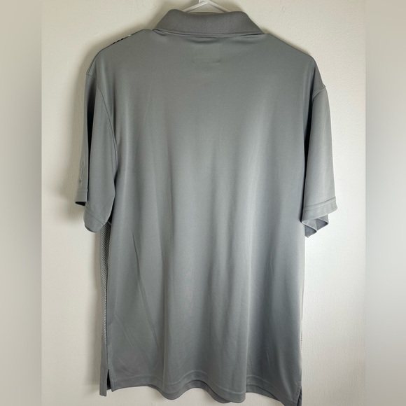 PGA Tour Golf Polo Shirt, Short Sleeve, 3-Button Gray Men's Shirt, Size Large - Picture 7 of 14